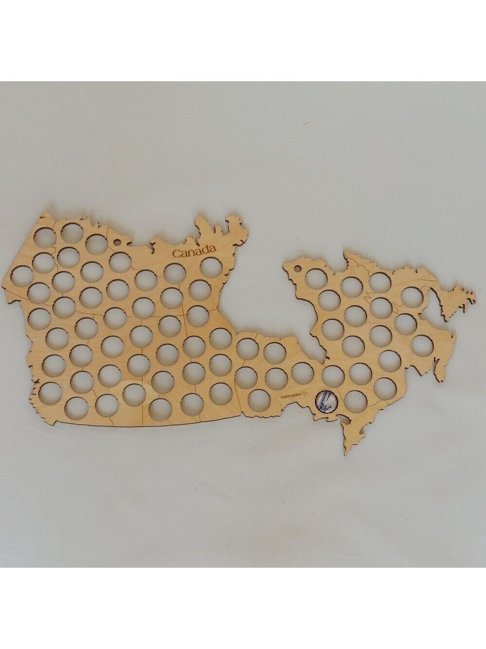 Map of CANADA Bottle Cap Map Wooden Home Decor Wall Decoration Man Cave
